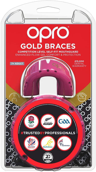 Opro Gold Braces Mouthguard with Case